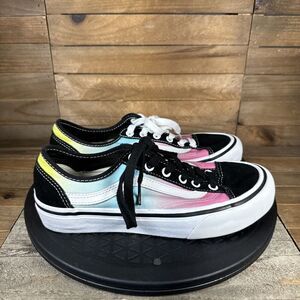 Vans Style 36 Womens Size 7 Ombre Rainbow Skate Lace Up Shoes Sneakers